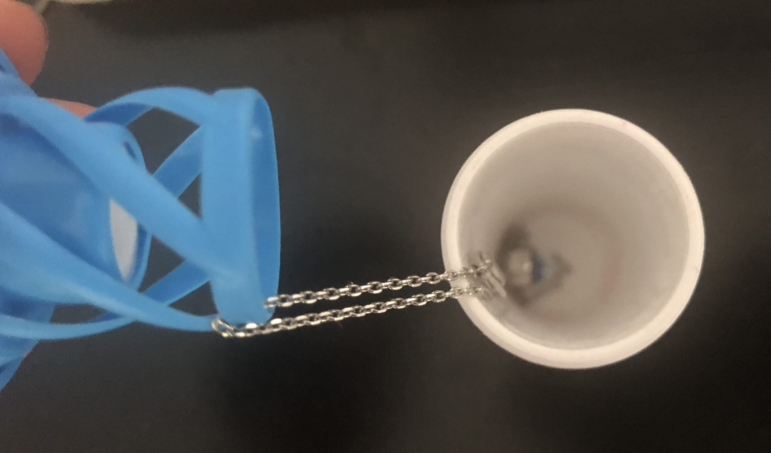Reusing a nuun tube for a necklace holder