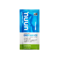 A sachet of Nuun Endurance Lemon Lime.