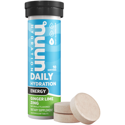 Nuun Energy Ginger Lime Zing.