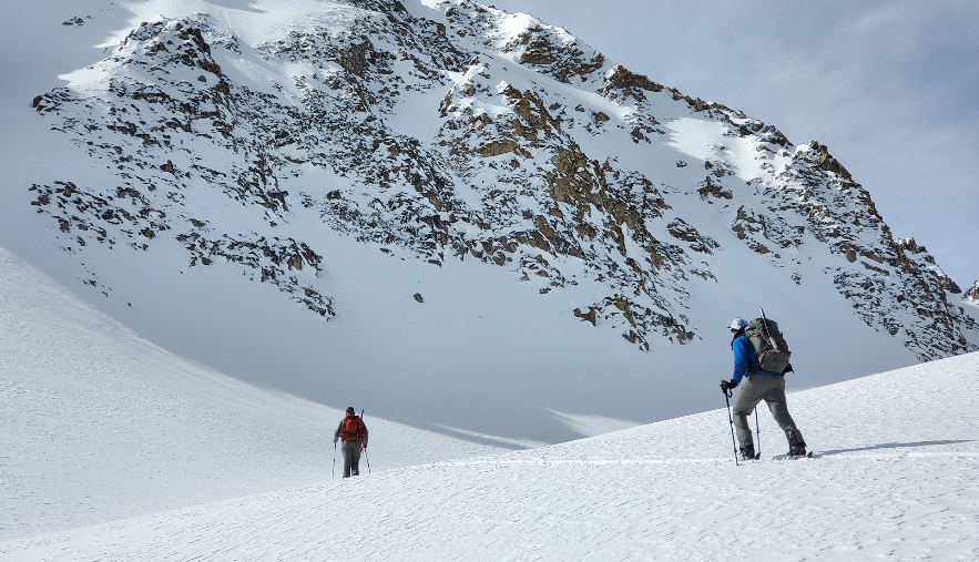 A Ski Mountaineer's Plan of Reaching the Peak by TJay Gerber