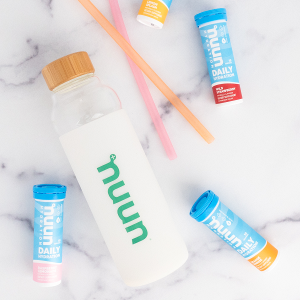 Nuun Silicon Sleeve Glass Bottle