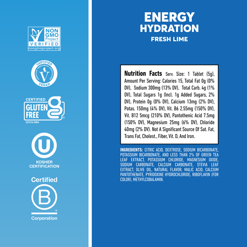 |12625431 Energy Caffeine Fresh Lime tube|