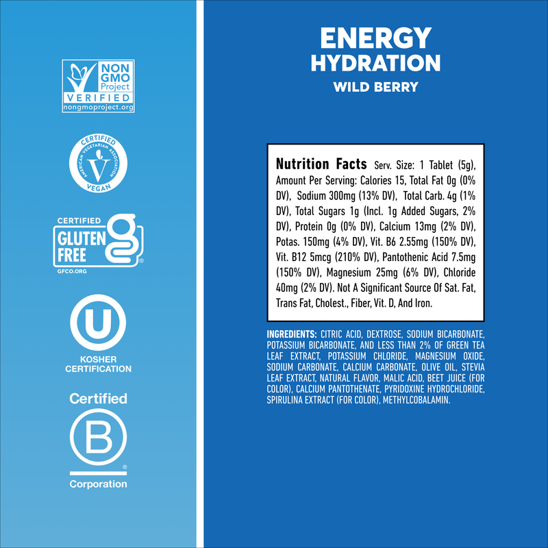 |12625430 Energy Caffeine Wild Berry tube|