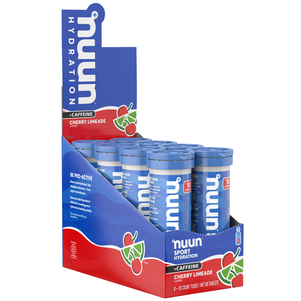 Nuun Sport 8 Pack + Caffeine - Complete Hydration for Recovery