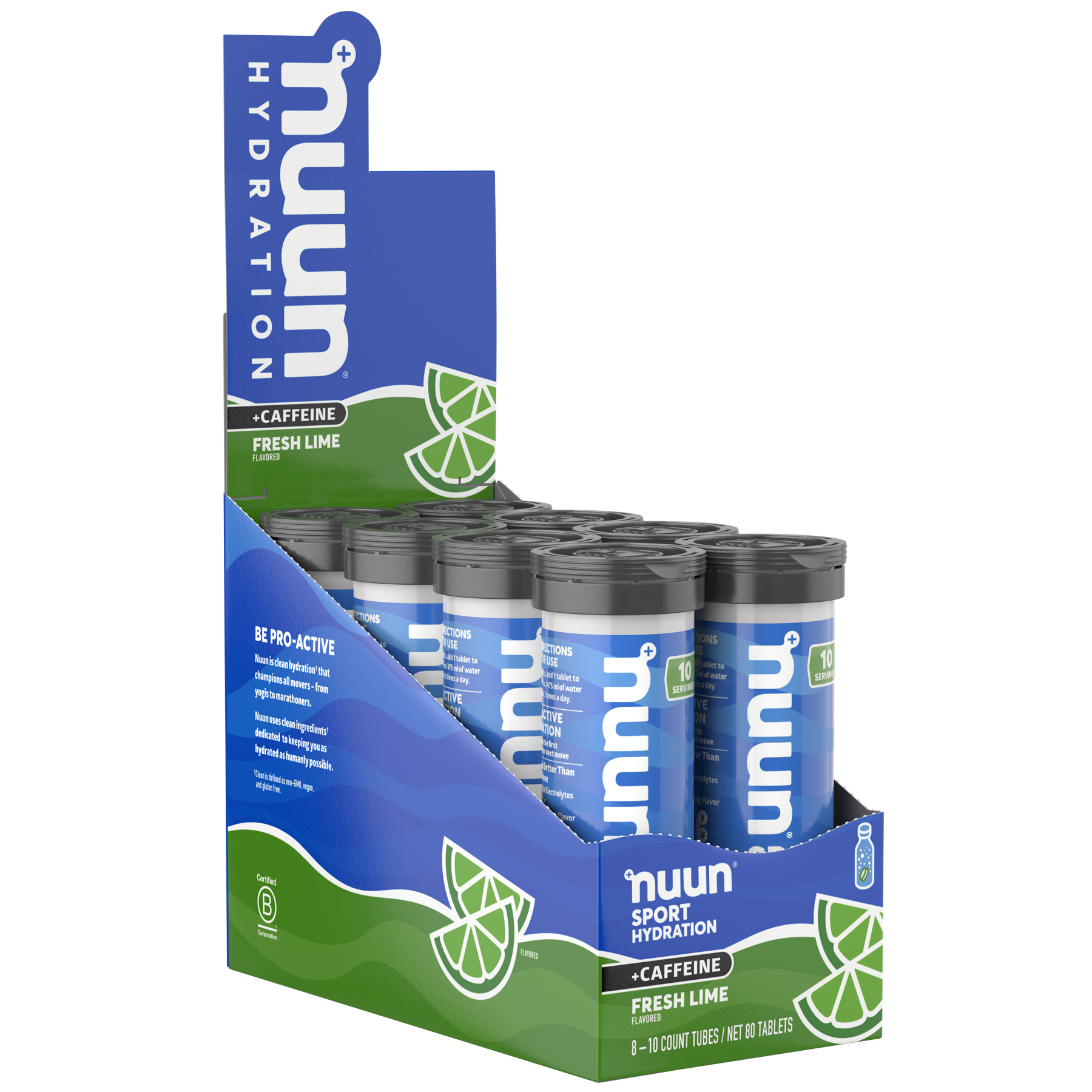 nununu Nuun Sport 8 Pack + Caffeine - Complete Hydration for Recovery