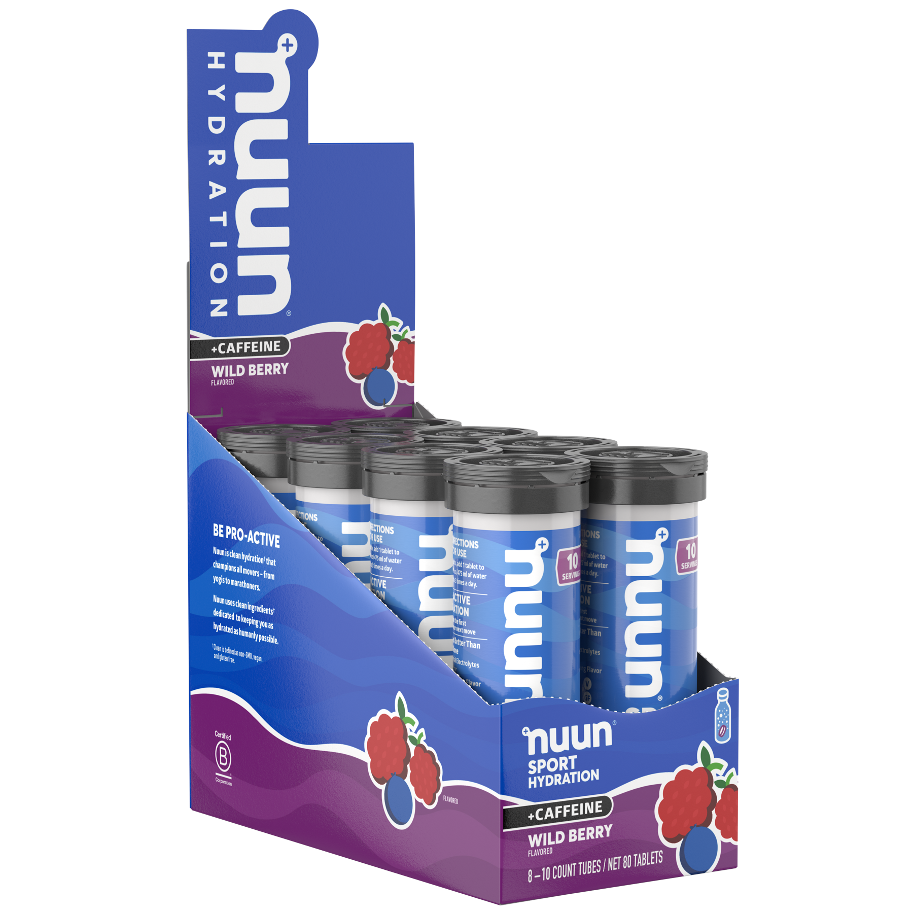Nuun Sport 8 Pack + Caffeine - Complete Hydration for Recovery