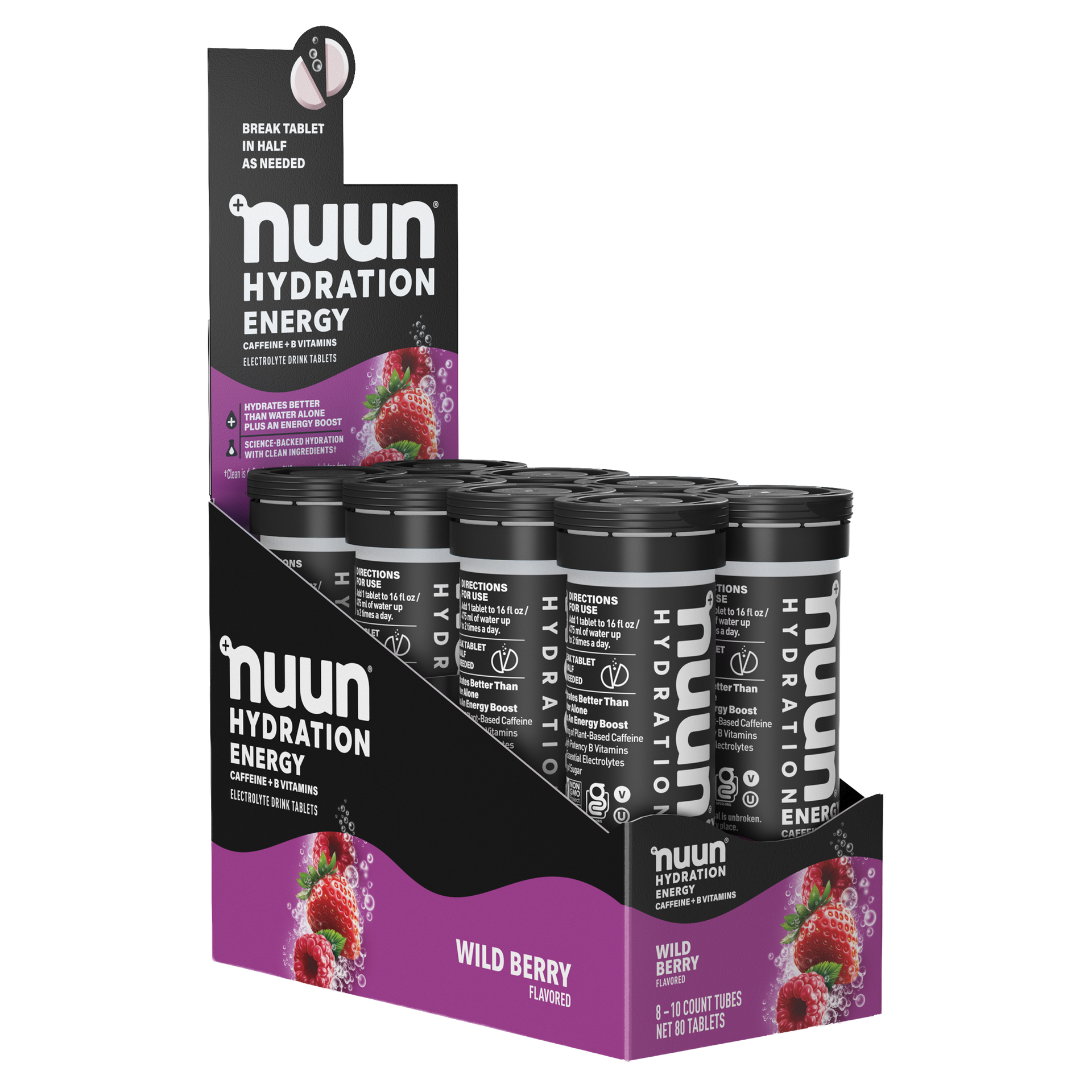 Nuun Sport 8 Pack + Caffeine - Complete Hydration for Recovery