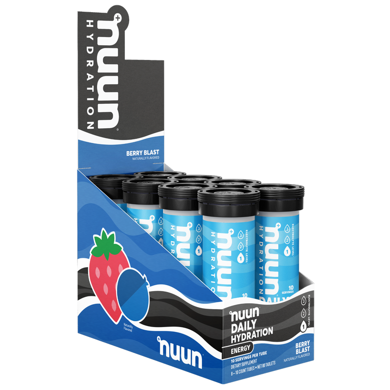 8 tubes of Nuun Energy Berry Blast.