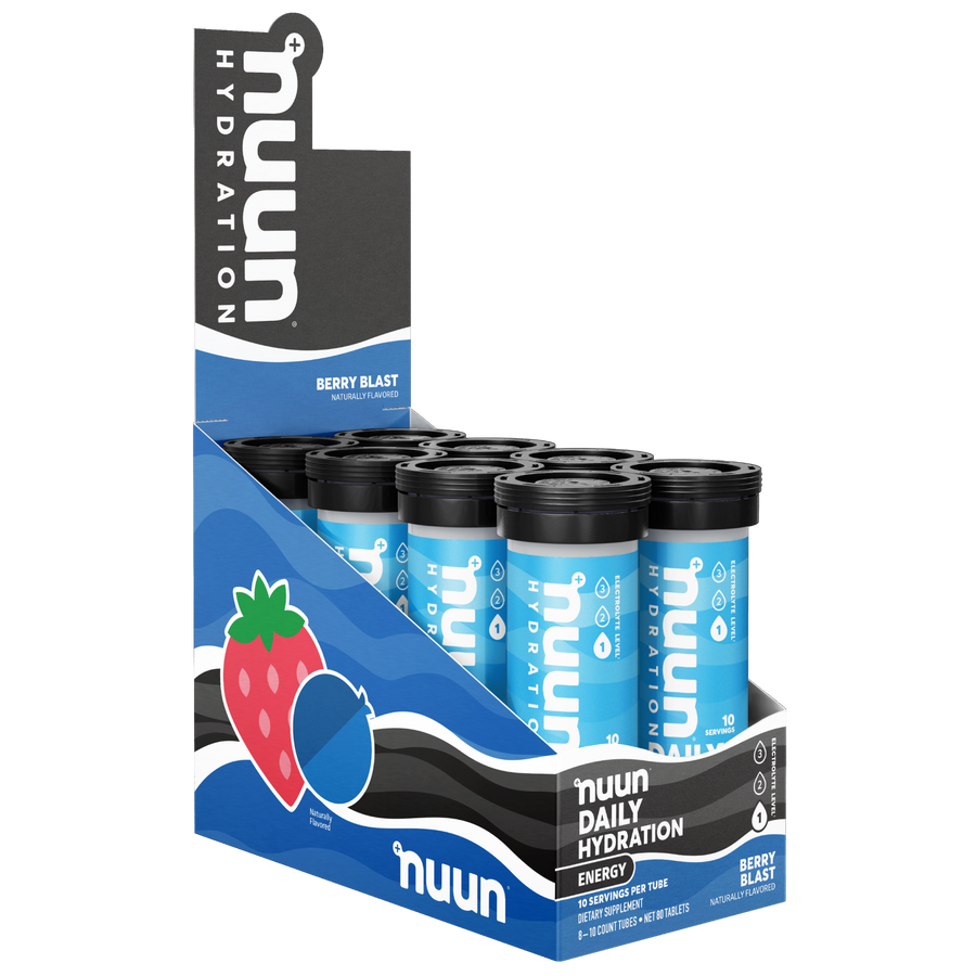 8 tubes of Nuun Energy Berry Blast.