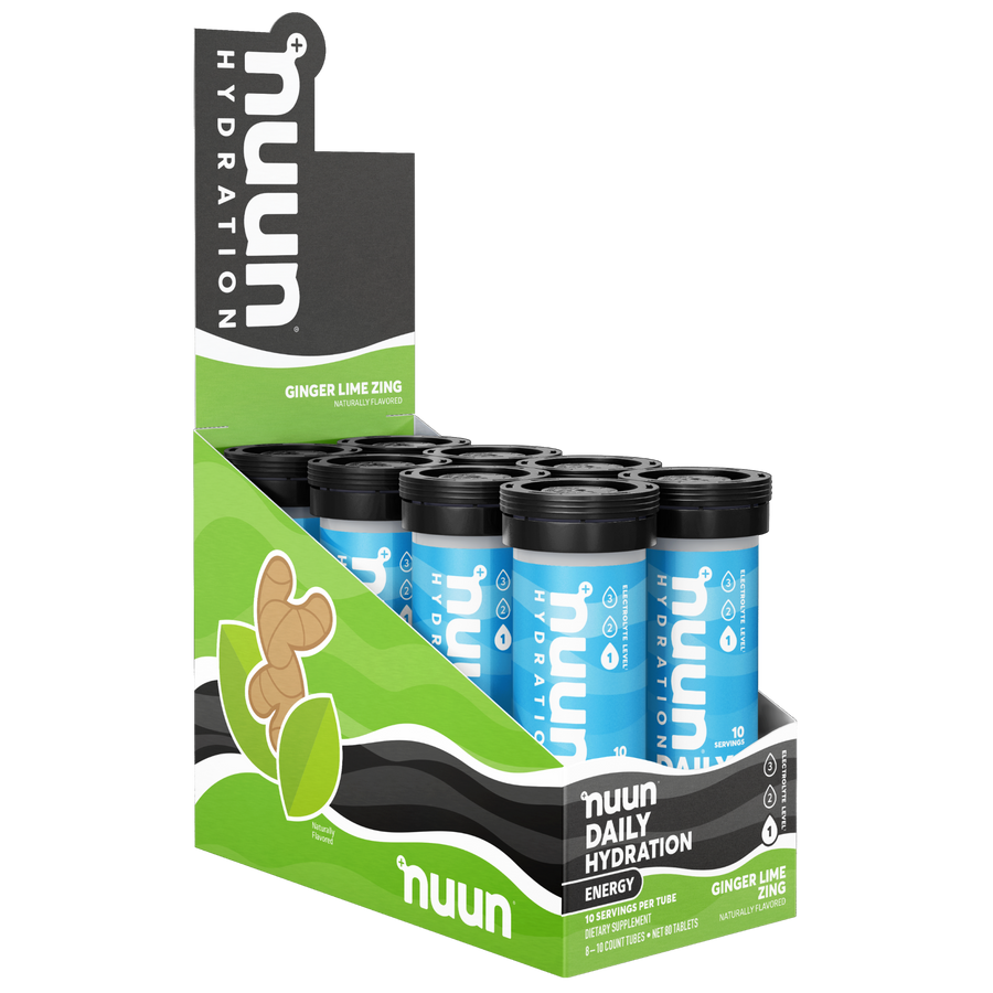 8 tubes of Nuun Energy Ginger Lime Zing.