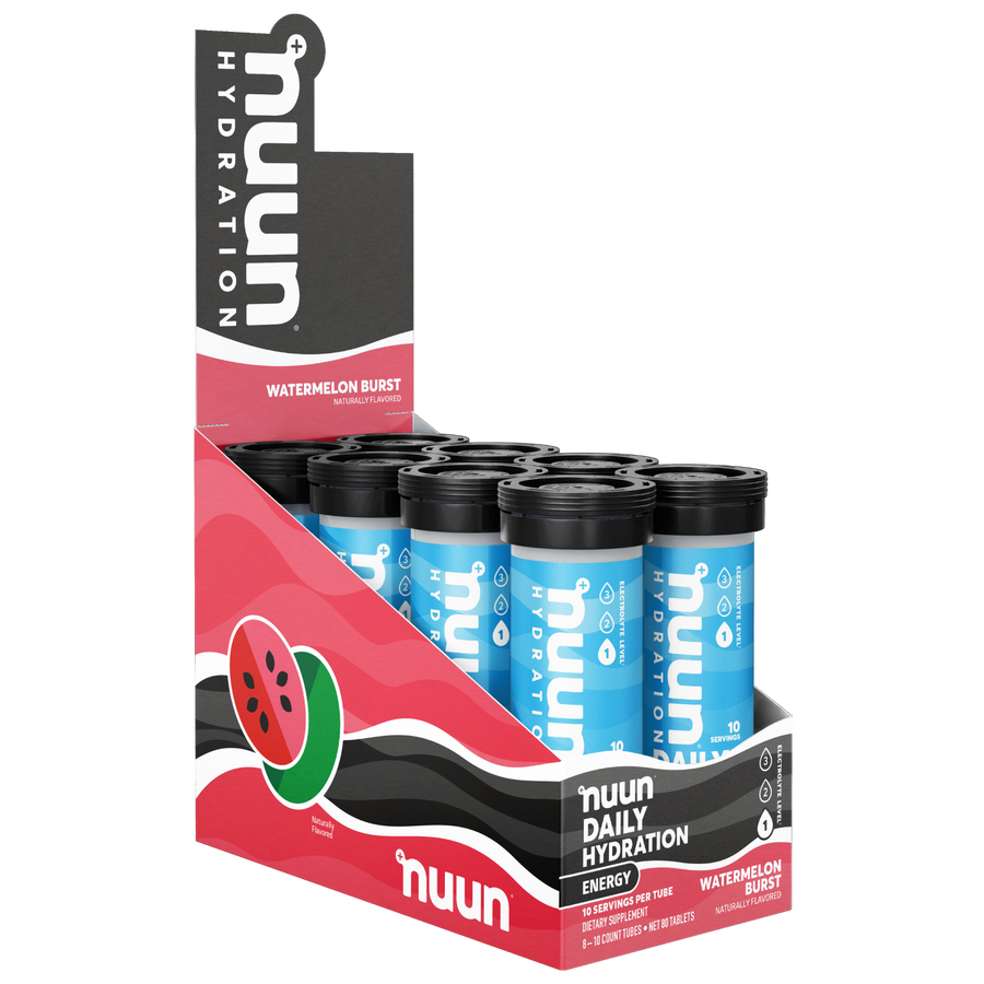 8 tubes of Nuun Energy Watermelon Burst.