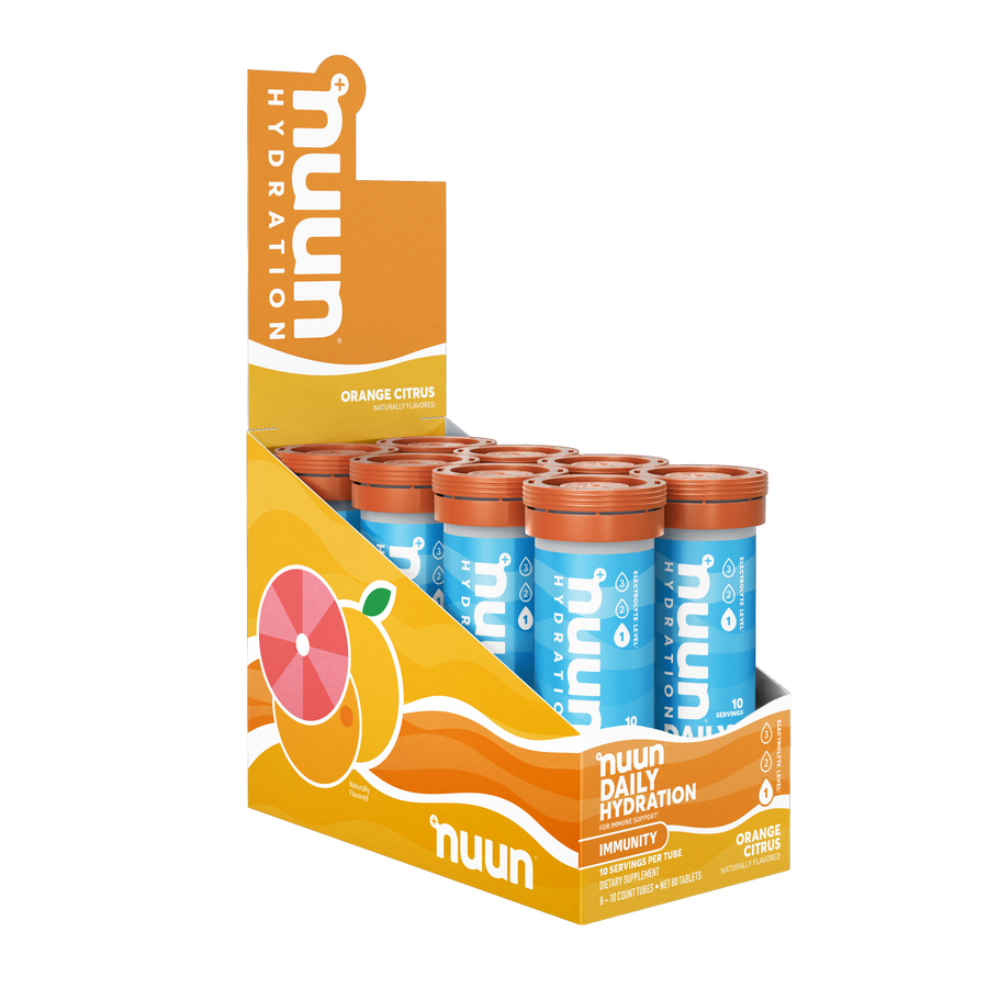 8 tubes of Nuun Immunity Orange Citrus.
