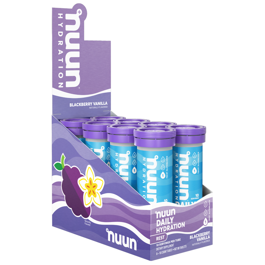 8 tubes of Nuun Rest Blackberry Vanilla.