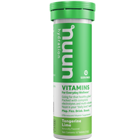 A tube of Nuun Vitamins Tangerine Lime.