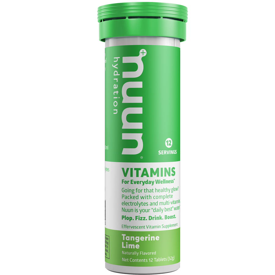 A tube of Nuun Vitamins Tangerine Lime.