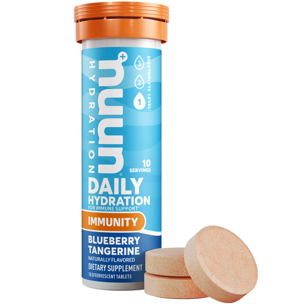 Nuun Immunity Blueberry Tangerine.