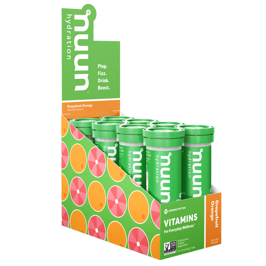 8 tubes of Nuun Vitamins Grapefruit Orange.