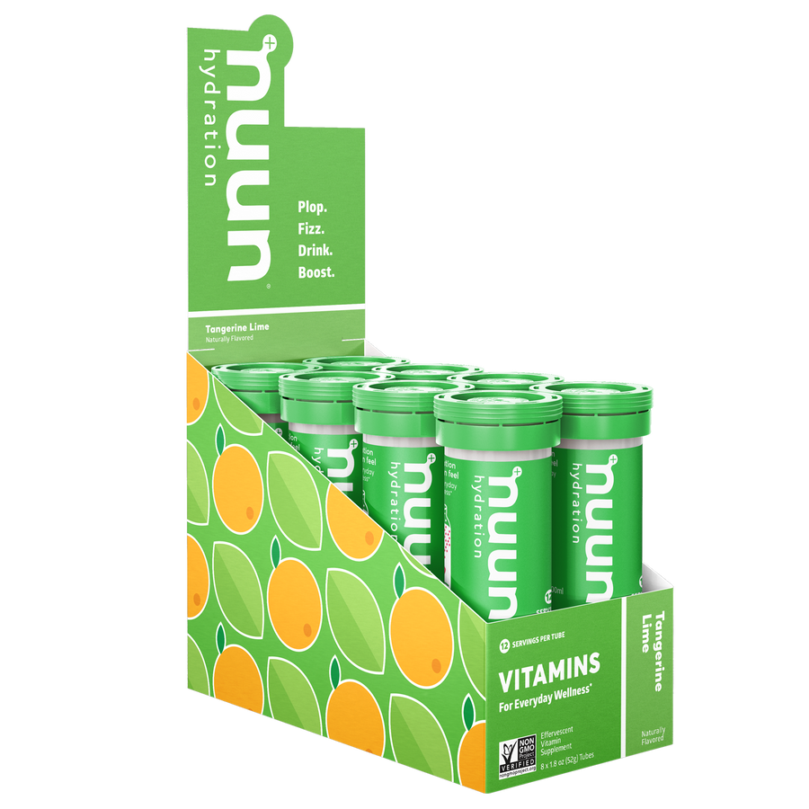 8 tubes of Nuun Vitamins Tangerine Lime.