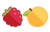 Peach Raspberry option